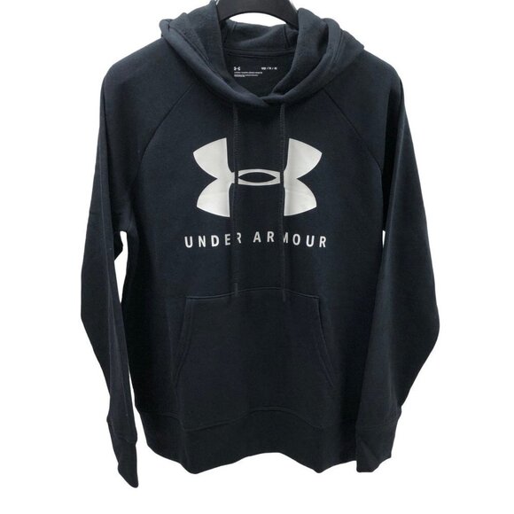 UNDER ARMOUR WOMEN'S RIVAL FLEECE LOGO PULL OVER‎ HOODIE SM NEW WITH TAG - Picture 7 of 11